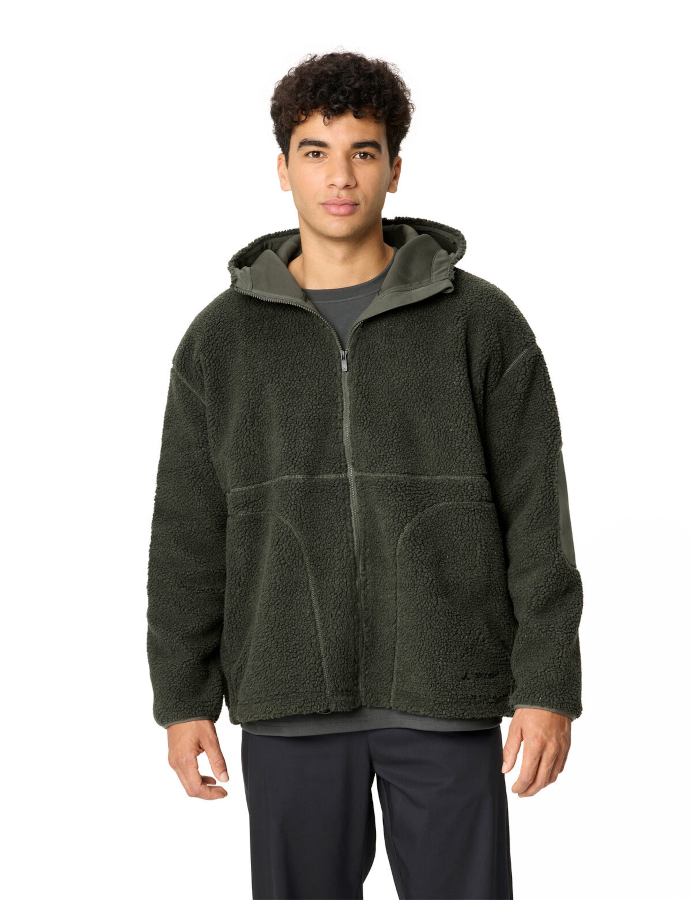 VAUDE Athletic fleece jacket 'Manukau IV' in Green: front