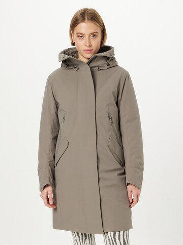 Krakatau Winter Coat 'MERCURY' in Grey: front