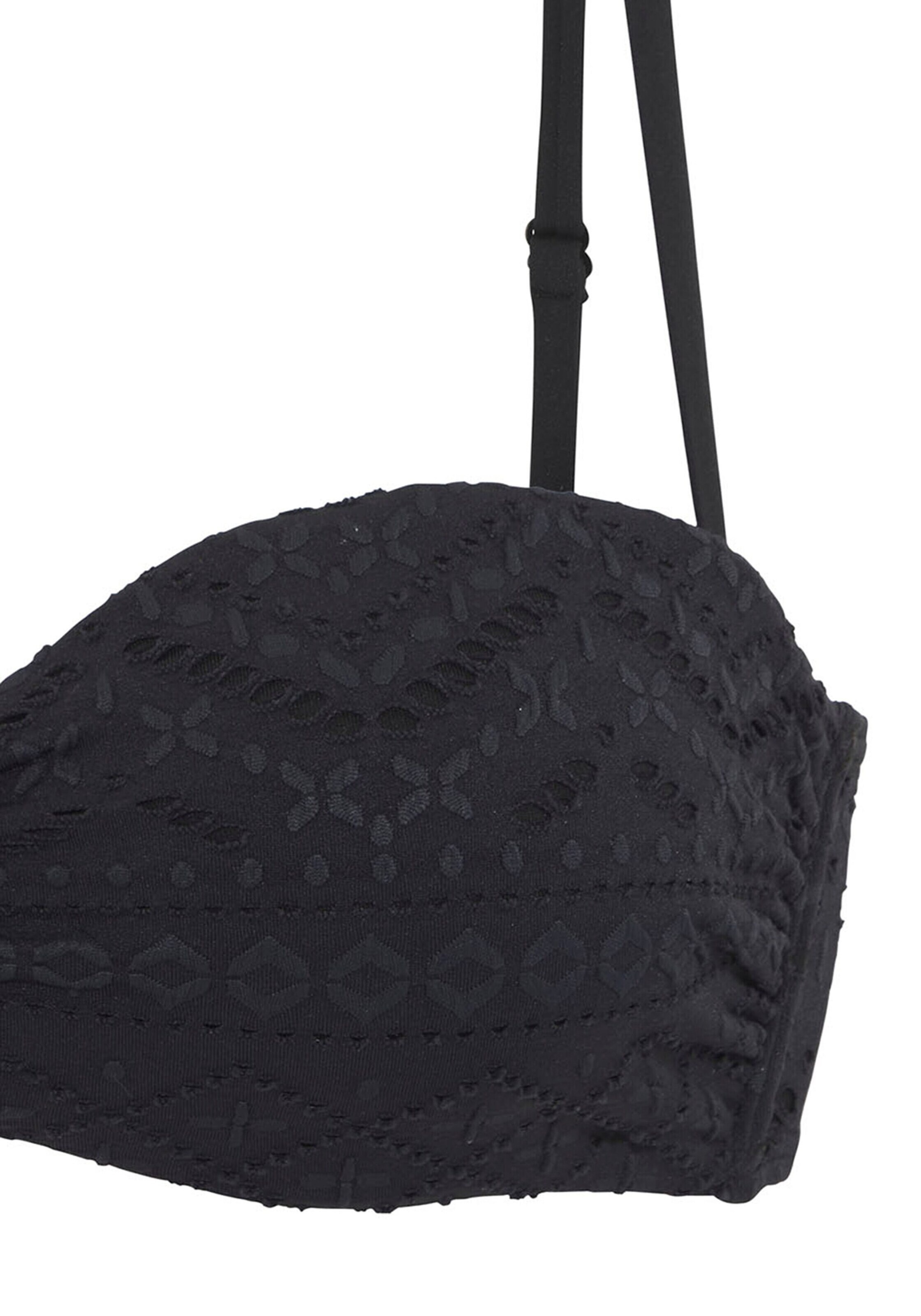 LASCANA Бандо Верх бикини в Черный