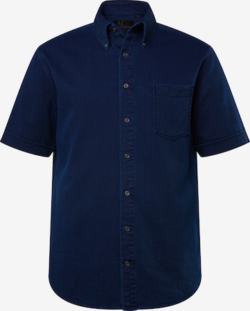 JP1880 Regular fit Overhemd in Blauw: voorkant