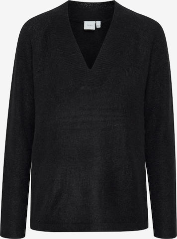 Pull-over 'IHKamara' ICHI en noir : devant