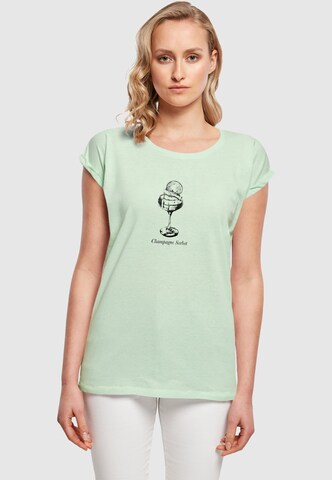 T-shirt 'Champagne' Mister Tee en vert : devant