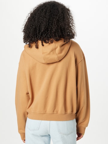 Samsøe Samsøe Zip-Up Hoodie in Brown