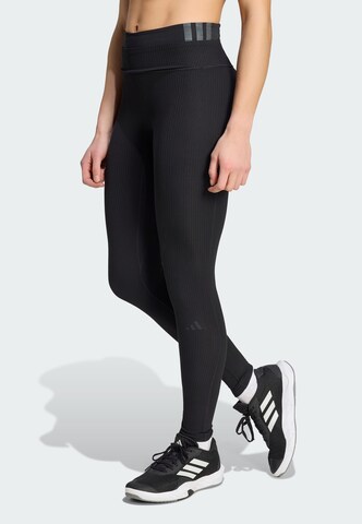 Skinny Pantalon de sport 'All Me' ADIDAS PERFORMANCE en noir : devant