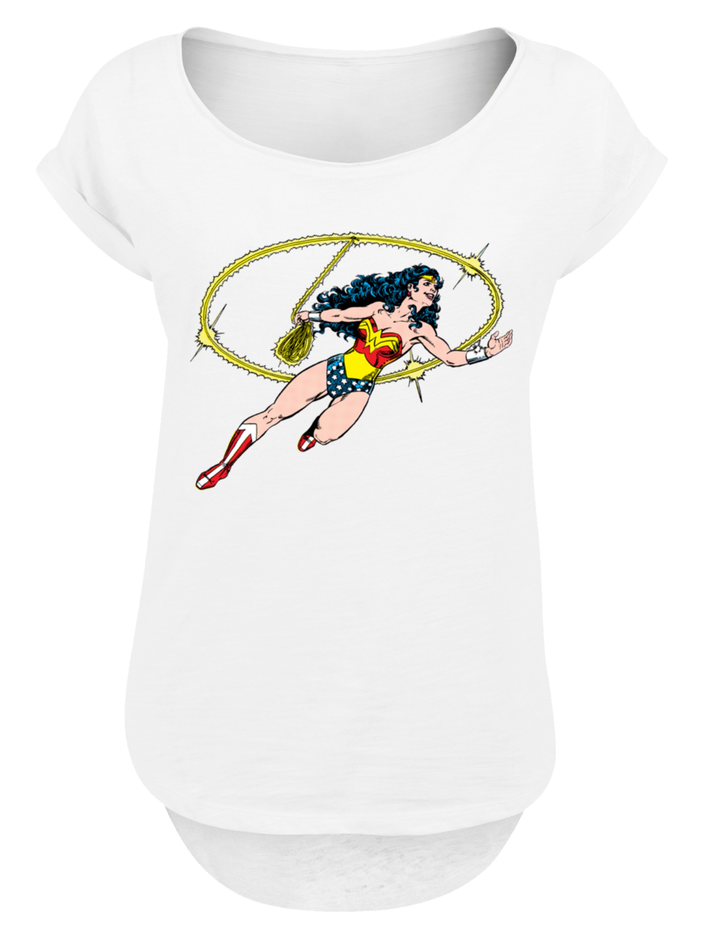 F4NT4STIC Shirt 'Wonder Woman Lasso of Truth' in White: front