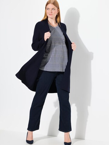 Ulla Popken Strickjacke in Blau: Vorderseite