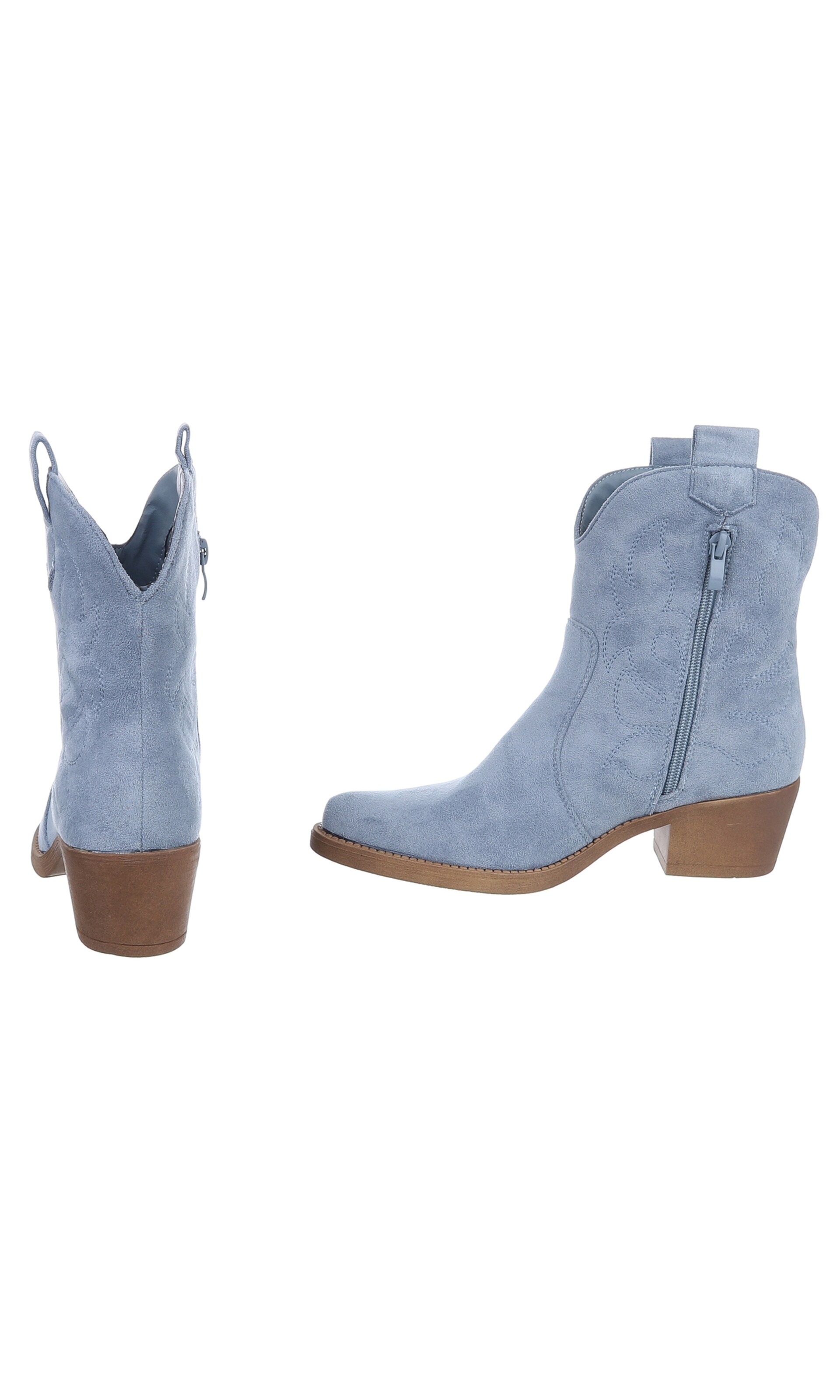 Ital-Design Cowboy Boots in Blue