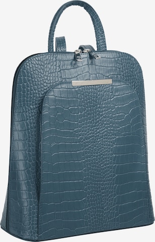 Cluty Rucksack in Blau: Vorderseite