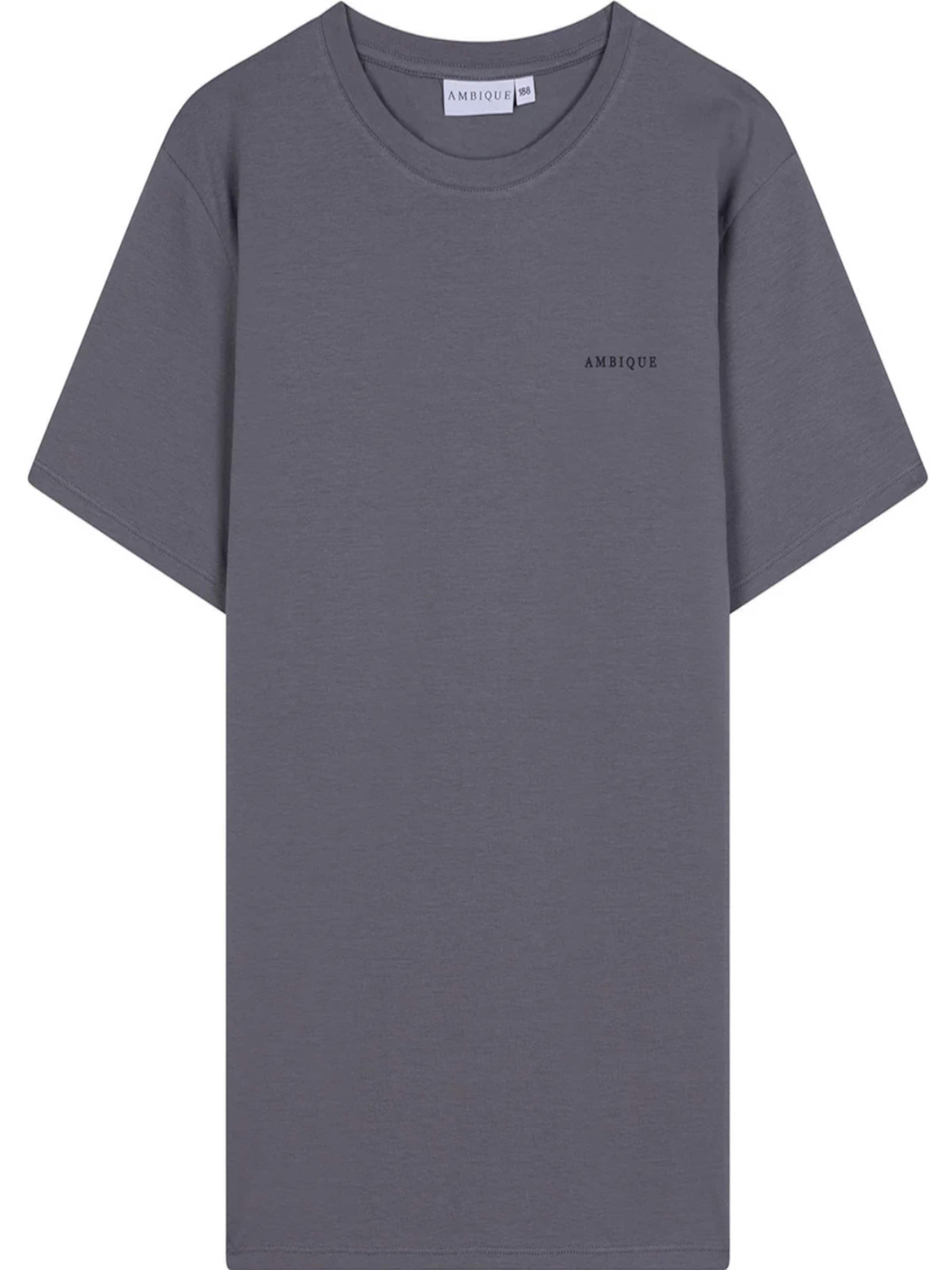 AMBIQUE Shirt 'JUSTIN' in Grijs: voorkant