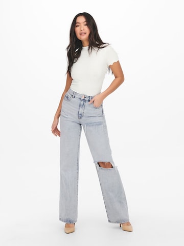 ONLY Wide Leg Jeans 'Camille' in Blau