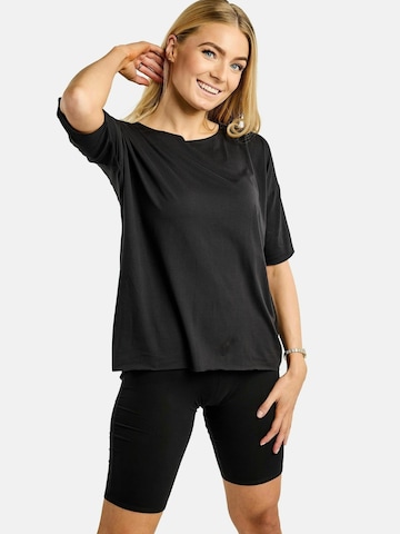 Liberte Essentiel Shirt ' ALMA ' in Schwarz: Vorderseite