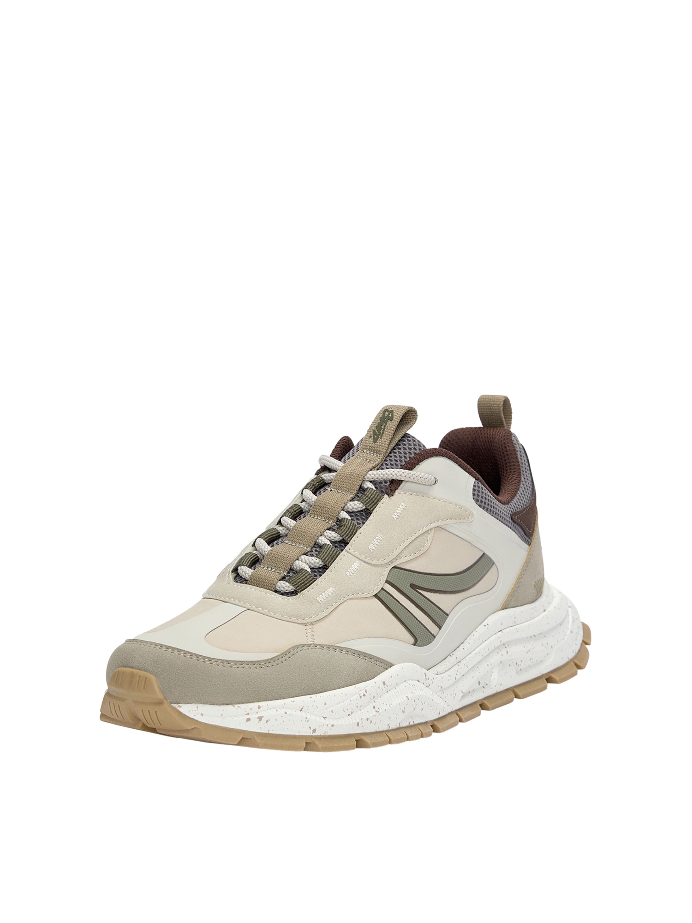 Pull&Bear Ниски маратонки в бежово: отпред