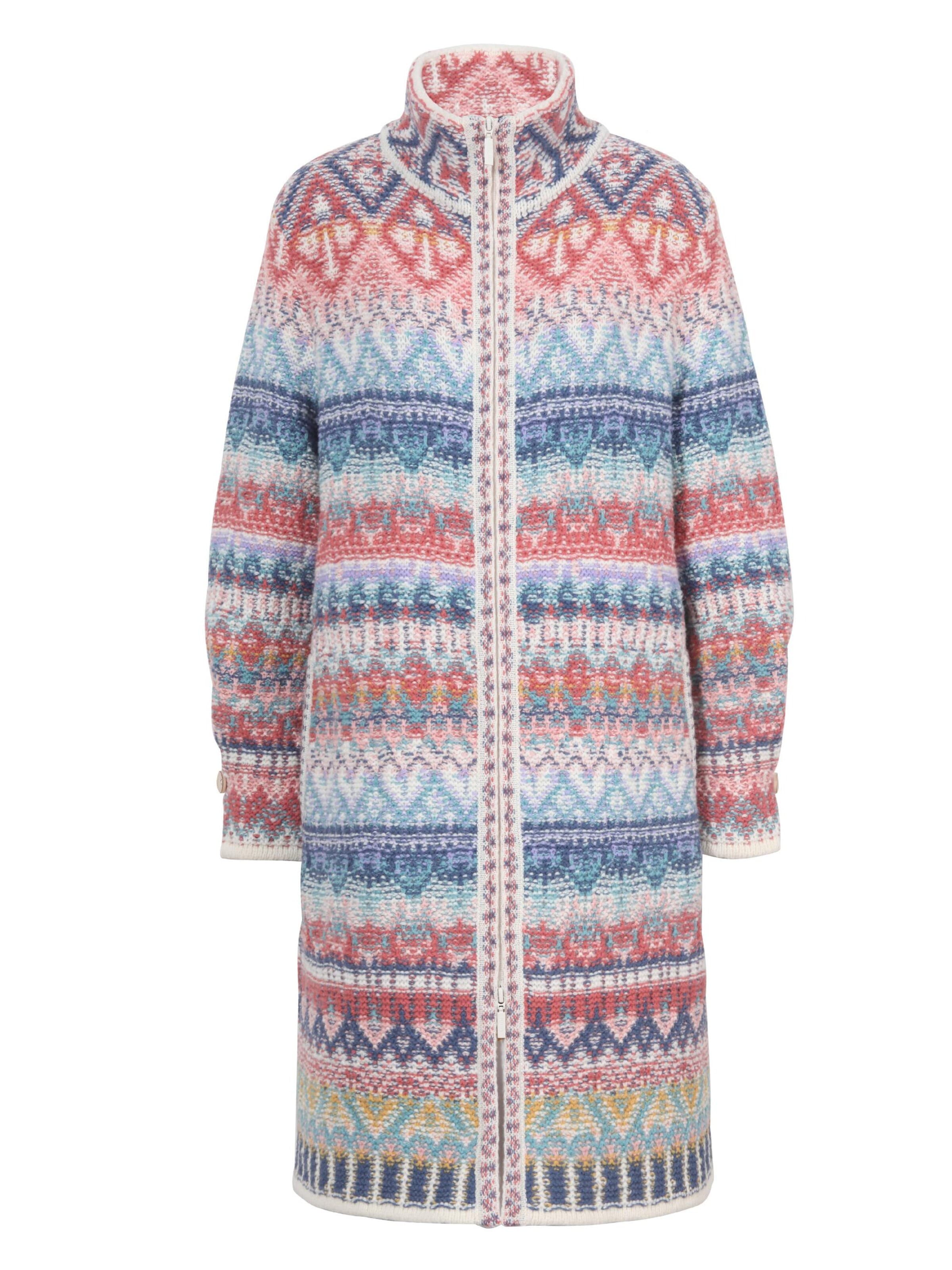 IVKO Knitted Coat in White: front