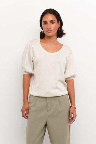 Kaffe - Jersey 'regina' en beige: frente