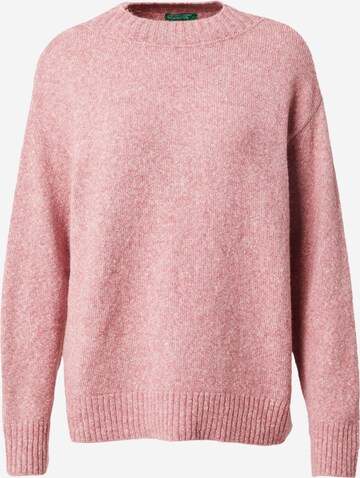 Pull-over UNITED COLORS OF BENETTON en rose : devant