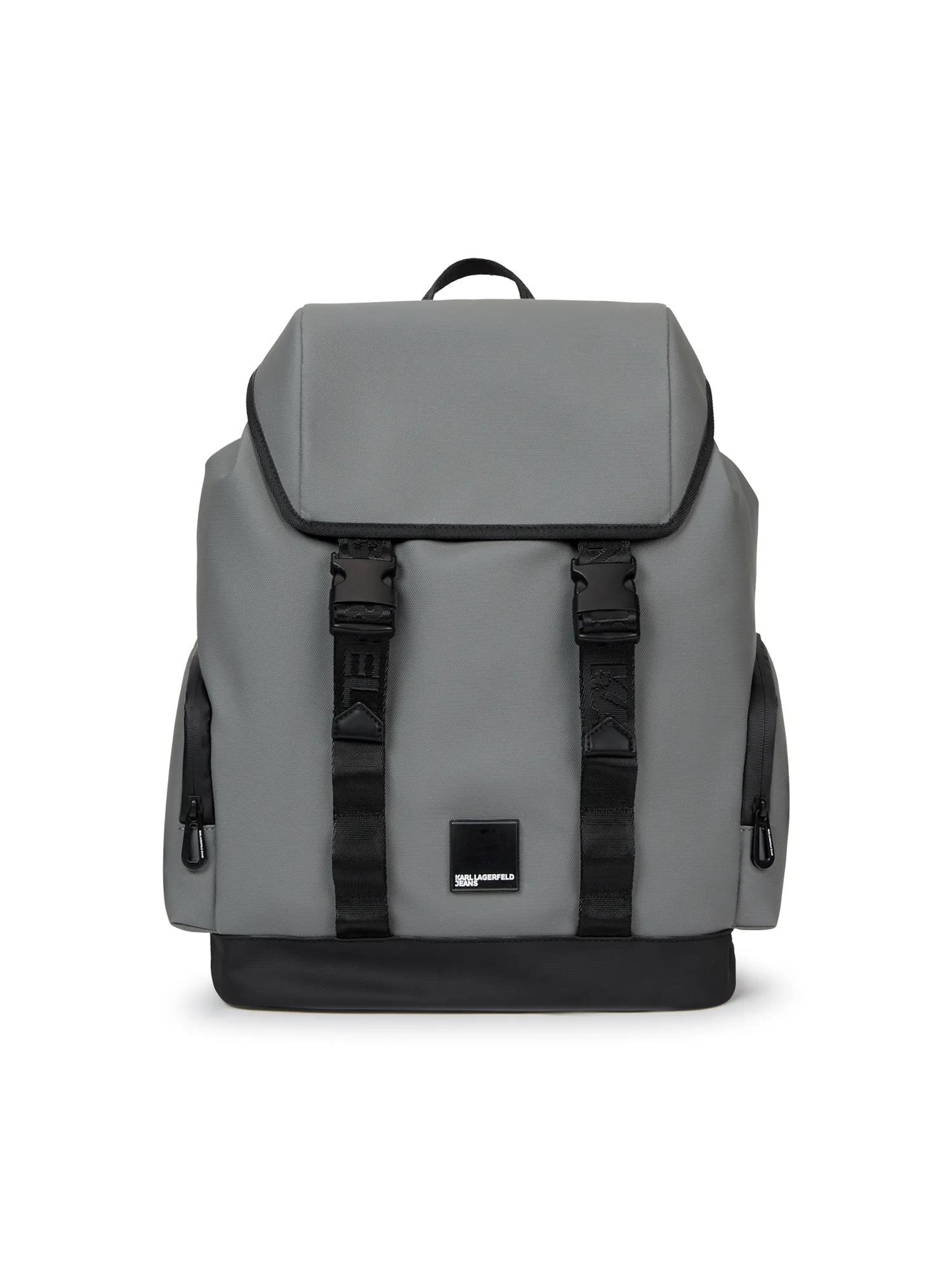 KARL LAGERFELD JEANS - Mochila 'Venture' en gris: frente