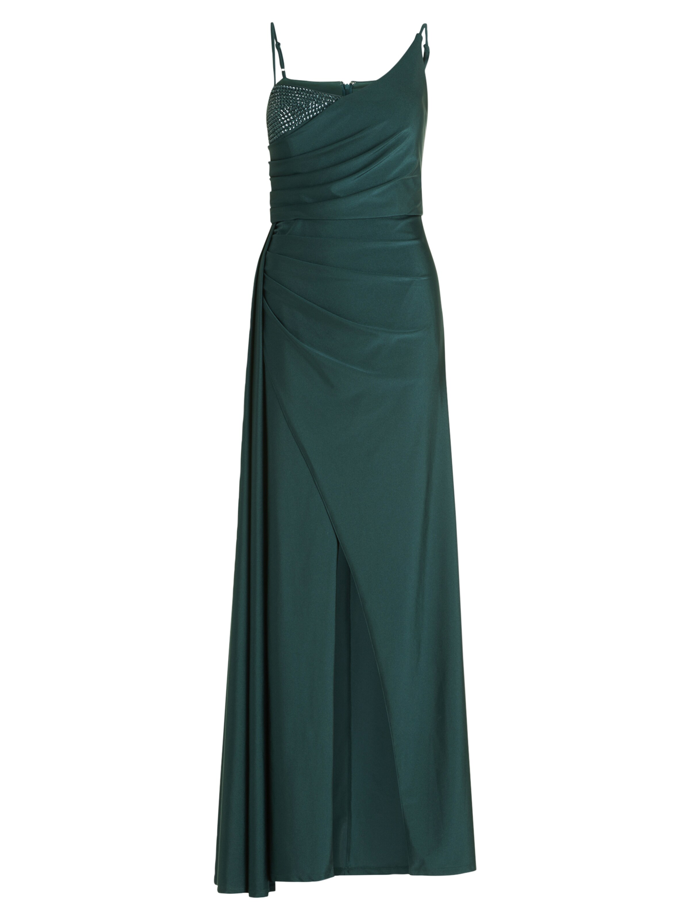 Abito da sera di Vera Mont in verde: frontale