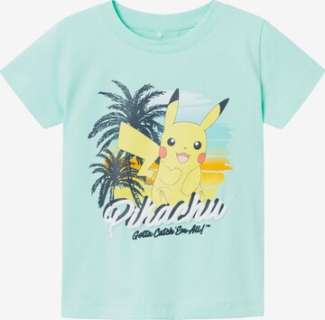 NAME IT Shirt 'MATINIS POKEMON' in Blue: front