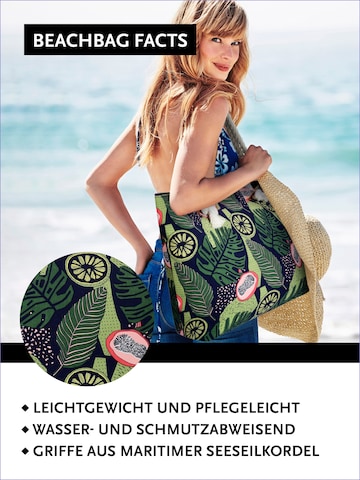 DonDon Beach Bag in Green: front