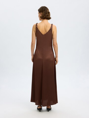 SELECTED FEMME Evening Dress 'SLFNora' in Brown