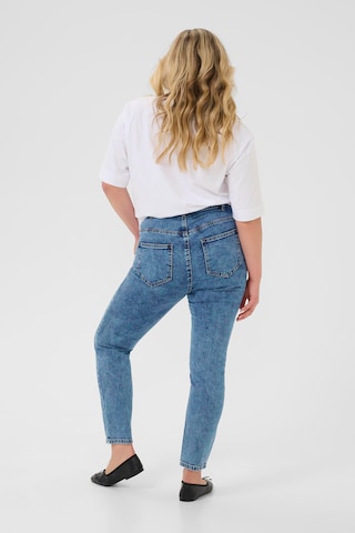 KAFFE CURVE Slim fit Jeans 'Elona' in Blue
