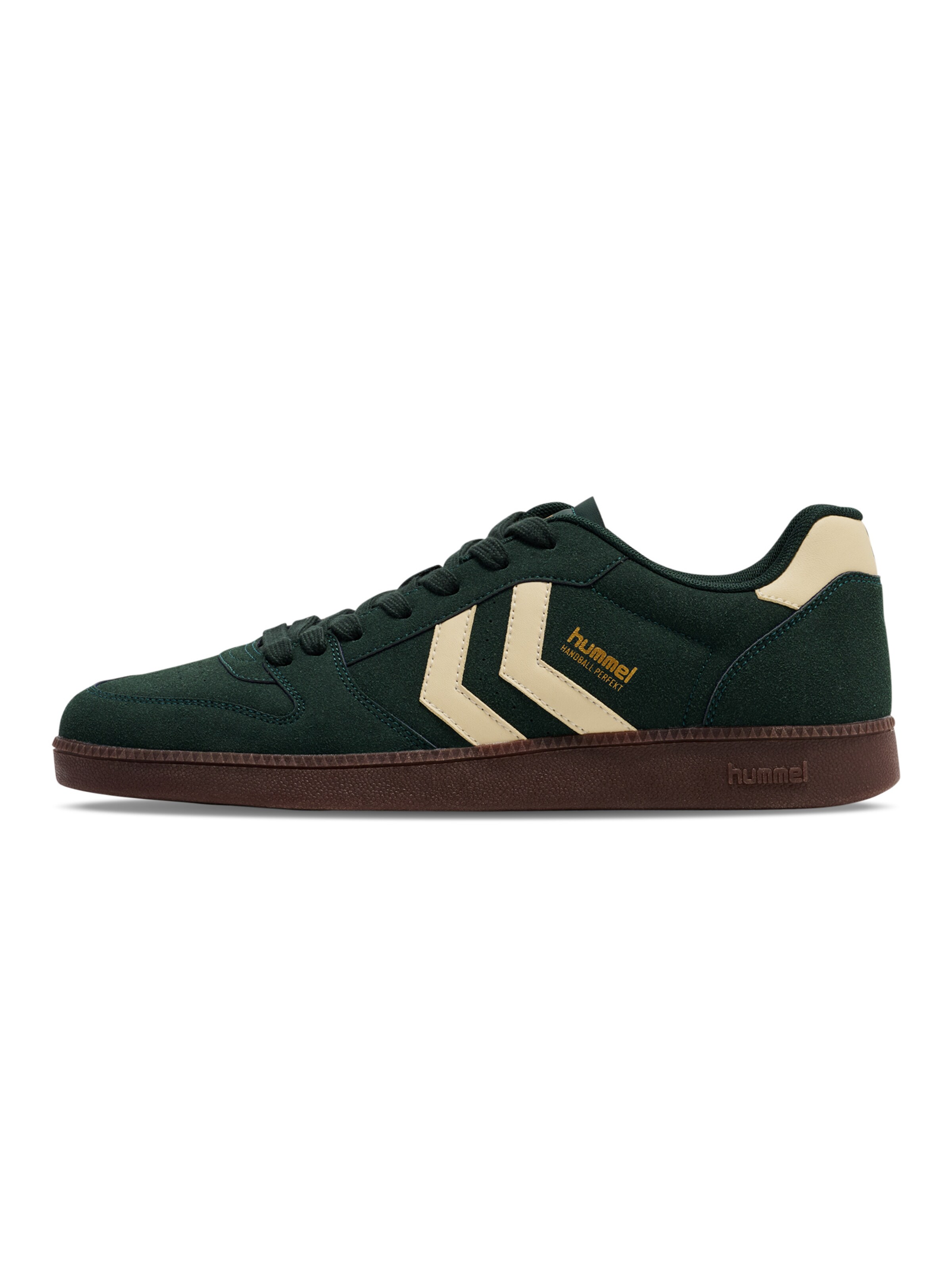 Hummel Platform trainers in Green: front