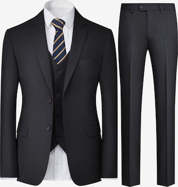 YOUTHUP Slimfit Anzug 'Vollbild' in Schwarz: Vorderseite