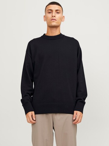 JACK & JONES Sweter 'Collective' w kolorze czarny: przód