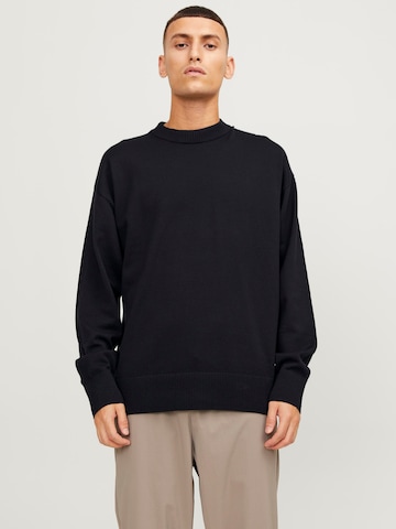 Pulover 'Collective' de la JACK & JONES pe negru: față