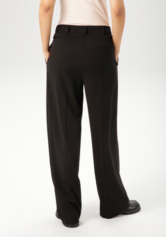 Aniston CASUAL Wide leg Pleated Pants in Black