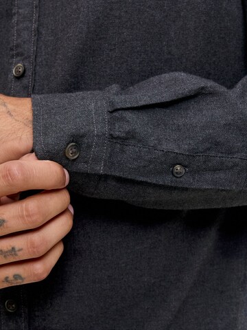 JACK & JONES Regular fit Button Up Shirt 'JJECLASSIC' in Grey
