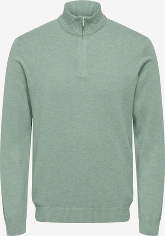 Only & Sons Trui 'ONSLoui' in Groen: voorkant