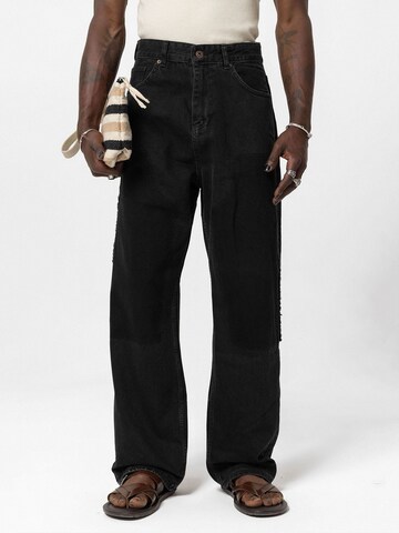 VAMOS CLO Wide leg Jeans 'Denver' in Black: front
