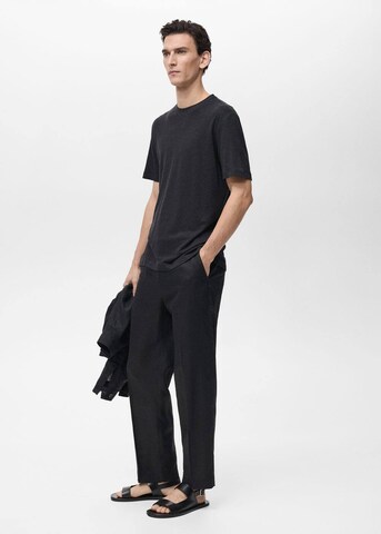 MANGO MAN T-shirt 'Liman' in Schwarz