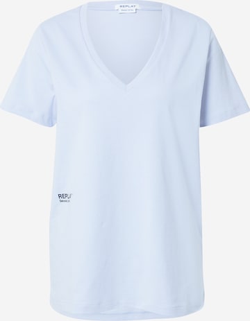 REPLAY Shirt in Blauw: voorkant