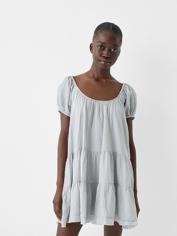 Bershka Summer dress in Blue: front