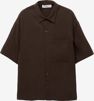 Pull&Bear Comfort fit Koszula w kolorze brązowy: przód