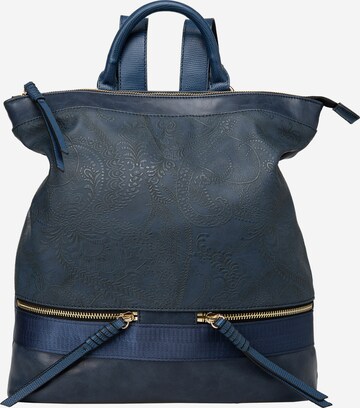 Soccx Handbag in Blue: front