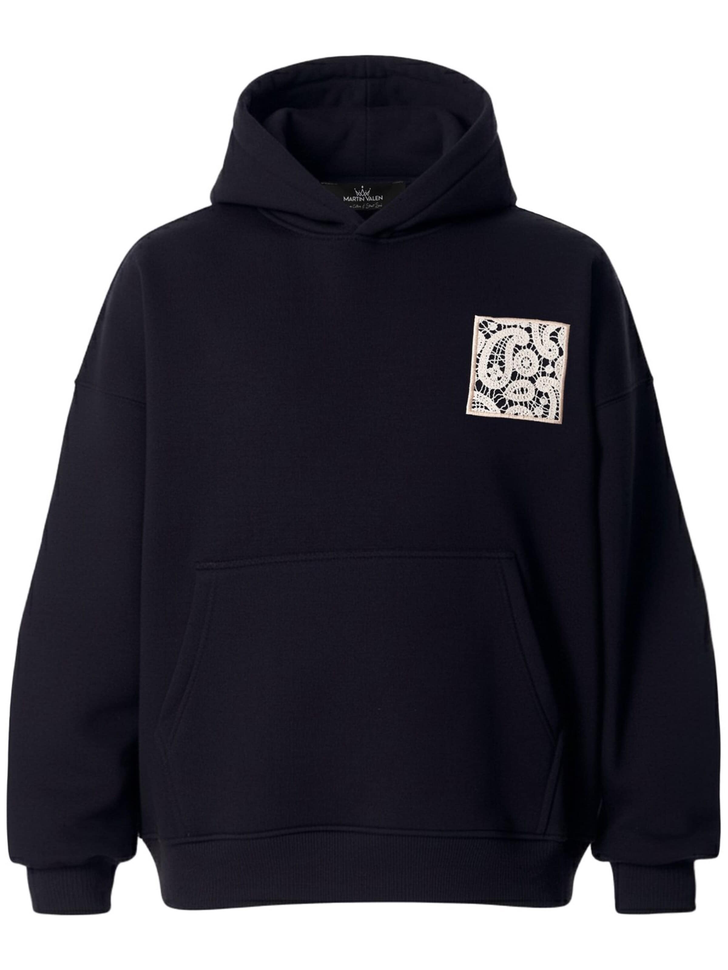 MARTIN VALEN Sports sweatshirt in Black