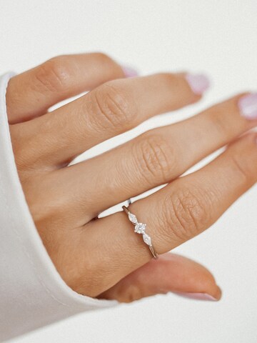 Hey Happiness Ring 'Slim Nexus' in Silber