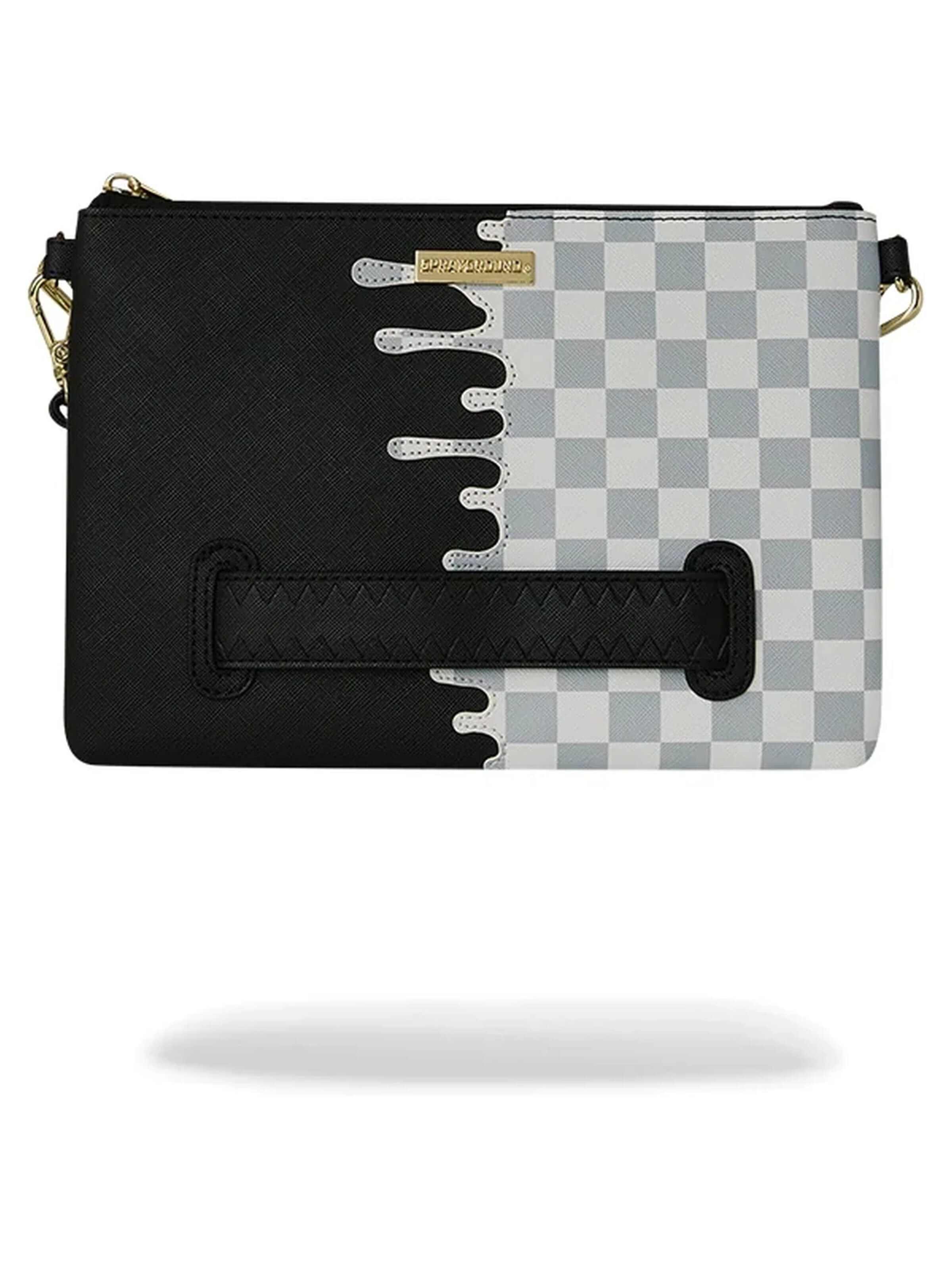 Sprayground - Messenger 'Bolso sprayground cream chack side drip crossover clutch' en blanco