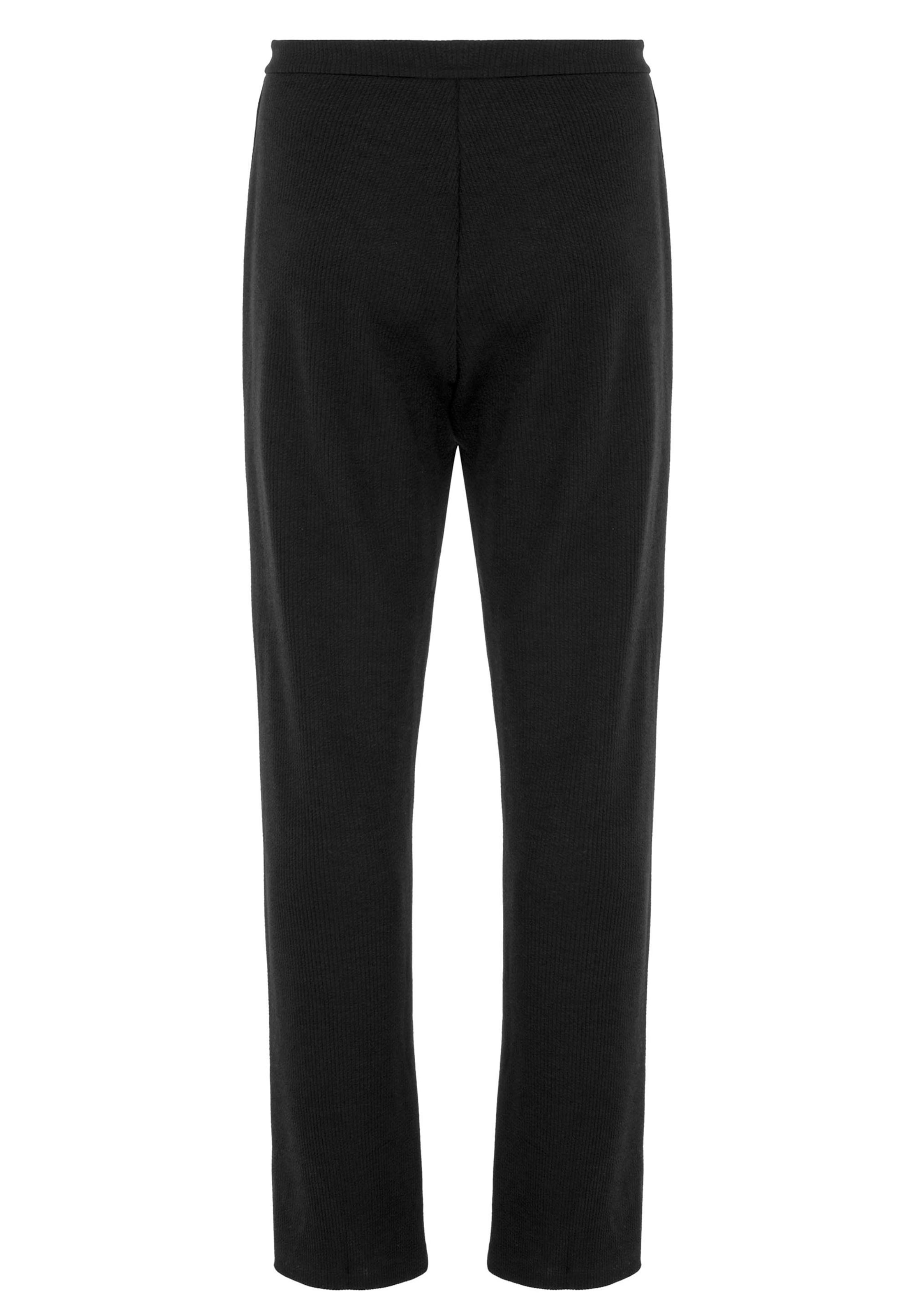 CIPO & BAXX Bootcut Stoffhose in Schwarz