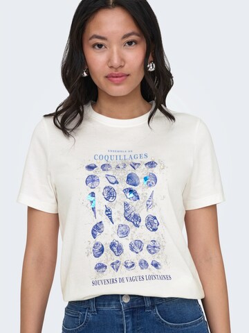 T-shirt 'ONLKITA' ONLY en blanc