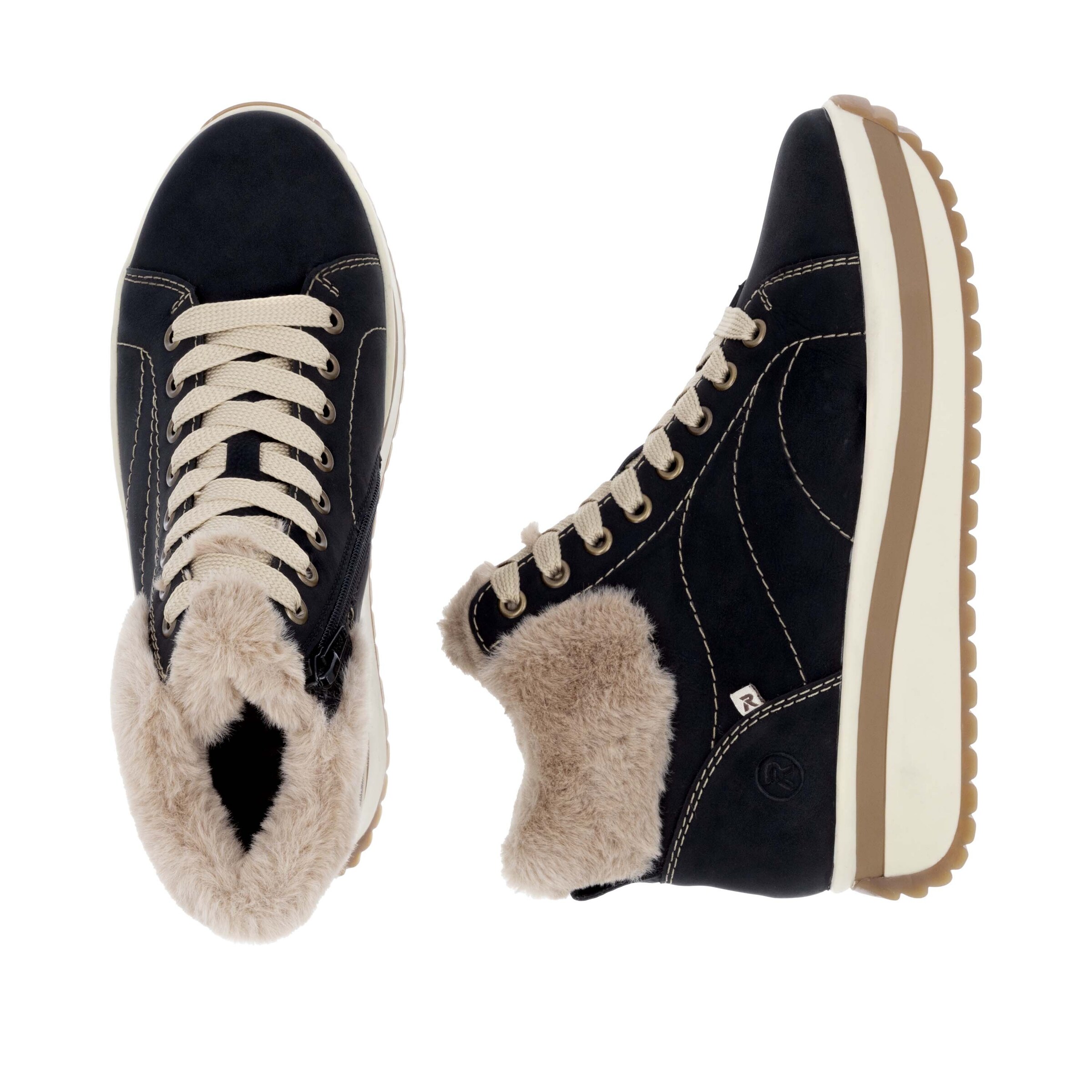 Baskets hautes Rieker en noir