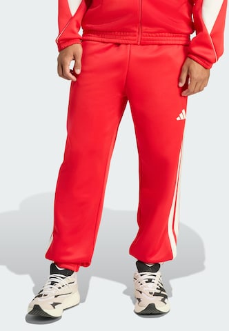 ADIDAS SPORTSWEAR Tapered Trousers in Red: front
