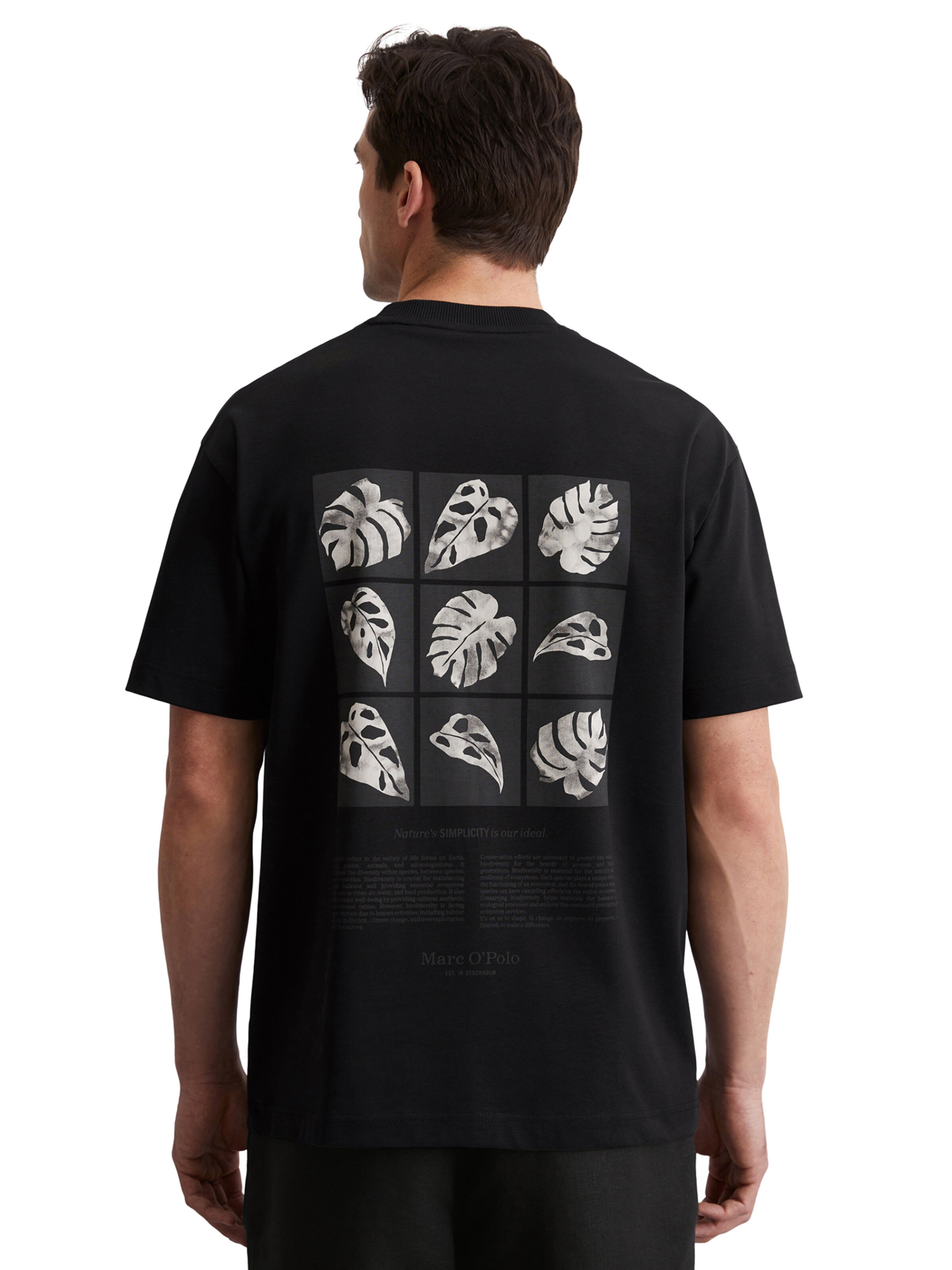 Marc O'Polo Koszulka w kolorze czarny: przód