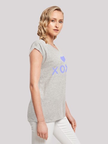 F4NT4STIC Shirt 'Valentinstag' in Grau