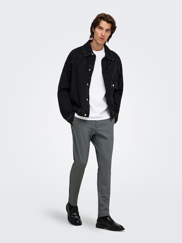 Slimfit Pantaloni chino 'MARK' di Only & Sons in grigio
