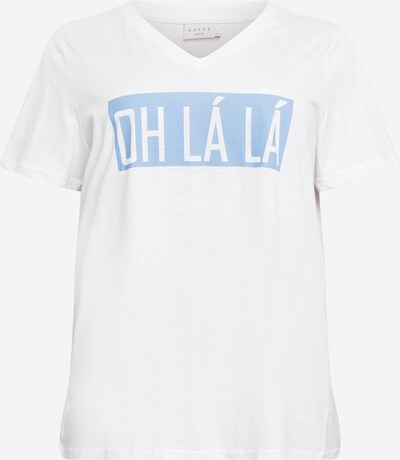 KAFFE CURVE T-shirt 'Liola' en bleu clair / blanc, Vue avec produit