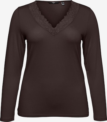 Vero Moda Curve Shirt 'VMRosa' in Brown: front